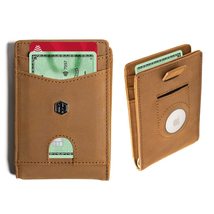 Hayvenhurst AirTag Holder Wallet - Minimalist Slim Front Pocket Wallet - Genuine - £18.83 GBP