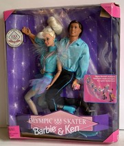 Olympic Skater Barbie &amp; Ken Dolls NFRB Gift Set Gold Metalist Tara Lipinski 1997 - £23.45 GBP