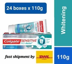 Colgate Sensitive Pro-Relief Whitening Toothpaste 110gx24Tubes -ship DHL EXPRESS - $169.19