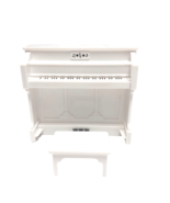 Sylvanian Families Calico Critters Pure White Piano With Bench 4.5x5.25 ... - $15.83