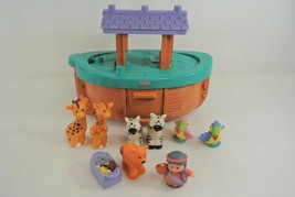 Fisher-Price Noah&#39;s Ark Playset Little People Includes Mrs. Noah &amp; 7 Animals - £19.23 GBP