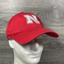 Nebraska Cornhuskers Strapback Hat Cap Adjustable University College Red Logo - £9.41 GBP