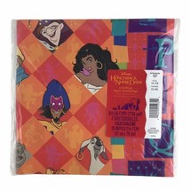 Vintage Disney Hunchback Of Notre Dame Character Gift Wrap New In Packaging - $9.37