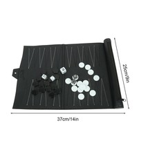 Roll Up Backgammon Sets Portable Travel d Games Set For Adults And Kids Foldable - £90.68 GBP