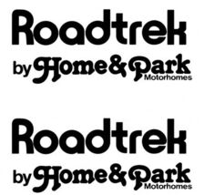 Roadtrek Home &amp; Park Camper RV Trailer Vinyl Decals 2PC OEM New Oracle - $38.60