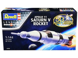 Level 4 Model Kit Apollo 11 Saturn V Rocket &quot;50th Anniversary Moon Landi... - £63.53 GBP