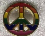 6 Pack of Rainbow Peace Lapel Pin - $18.88