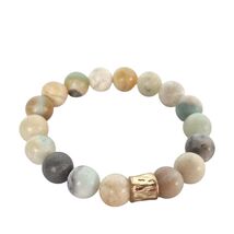 Amazonite Multicolored Beaded Healing Stretch Bracelet Womens Costume Je... - $21.01 CAD