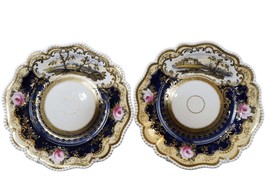 c1830 Ridgway? 1245 British Hand painted dinner plates pair - $297.00