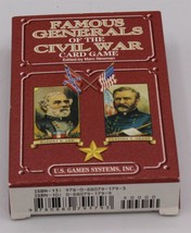 Famous Generals Of The Civil War - Playing Cards - Poker Size - New - £11.19 GBP