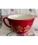 Gingerbread Red Mixing Batter Bowl w Pour Spout Teleflora 75th Anniversary - $276.61 MXN