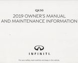 2019 Infiniti Q50 Owner&#39;s Manual Original [Paperback] Infiniti - £61.74 GBP
