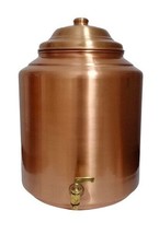 Copper Water Dispenser 12L with Faucet - Pure and Stylish Hydration Solution - £131.44 GBP