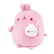 Molang and Piu Piu Stuffed Animal Plush Rabbit Toy Soft Cushion 9.8" (Pink) image 2