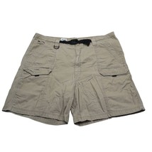 Wrangler Shorts Mens 44 Brown Belted Cargo Khakis Outdoor Pockets Work C... - £14.68 GBP