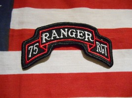 75TH RANGER REGIMENT RGT SCROLL TAB PATCH - $7.00