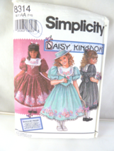 Simplicity 0661-8314 Girls Daisy Kingdom Dress Pattern Uncut Sizes 7 8 9 10 - $18.80