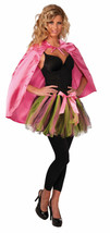 Pink Fantasy Cape Super Hero Adult Unisex Halloween Costume Accessory - £6.25 GBP