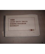 Manuale Di Diagramma Elettrico Per Camion Leggero Chevrolet Chevy 1988 OEM - $19.94
