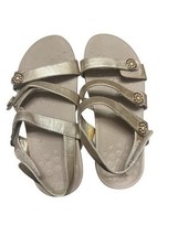 Vionic Womens Cathy  Sandals Gold Adjustable Straps Size 7 - $368.58 MXN