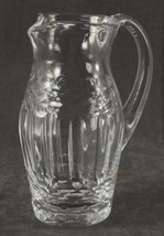 Nwt Vintage Crystal Company Wales Ltd Barware Cut Faceted Weighted Base Pitcher - £30.61 GBP