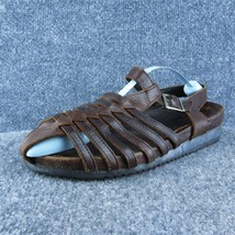 Munro  Women Fisherman Sandal Shoes Brown Leather Size 8 Wide - $24.75
