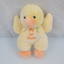 CARTERS Just One Year My 1st Duck Rattle Plush My First Duck Stuffed 8&quot; Soft Toy - £62.53 GBP