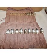 Silverplate Flatware 1835 R. Wallace Silverplate 21 Piece Set Bags 10N - $49.99
