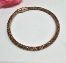 Milor Sterling Silver Rose Gold Plated Bangle Bracelet - £31.93 GBP