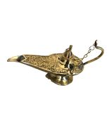 Terrapin Trading Brass Aladdin&#39;s Lamp Theatre Prop Akhand Jyot Diya Deep... - £21.52 GBP