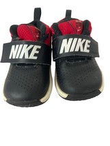 Nike Team Hustle D8 Toddlers Sneakers Size 6C Black Red Shoes 881943 - £14.38 GBP