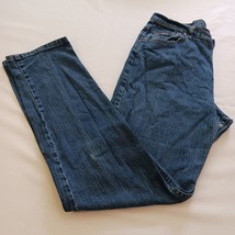 Riders High Rise Women&#39;s Blue Denim Jeans Straight Leg Size 31x33 - $13.85