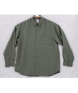 Columbia XCO Shirt Mens SZ XL Deep Forest Green Button Up Long Sleeve Po... - $19.99