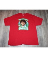 2XL Mens Vintage Graphic T-Shirt Bob Ross Have Yourself A Happy Little C... - £16.51 GBP