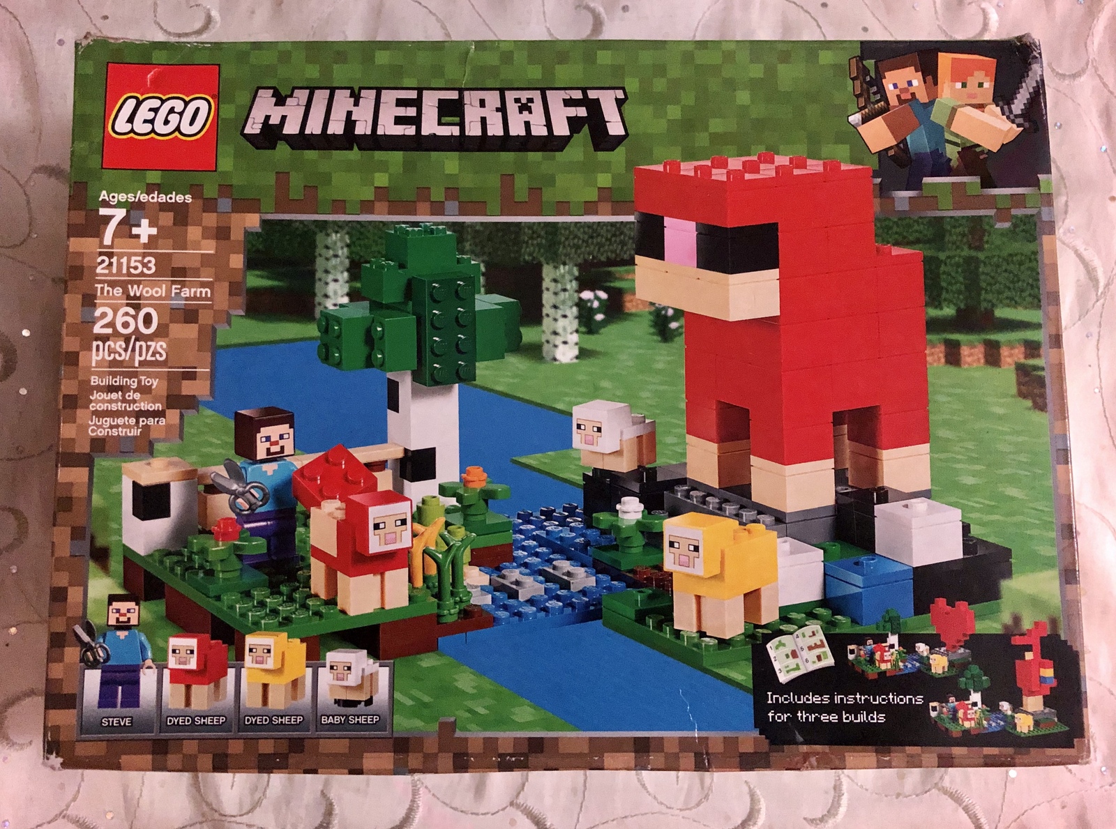 Primary image for  LEGO Minecraft The Wool Farm 21153 Building Kit (260 Pieces)