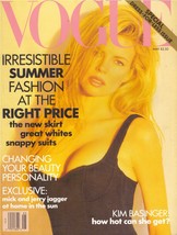1991 Vogue May Birthday Gift Supermodels Kim Basinger Tatjana Patitz Mick Jagger - £86.79 GBP