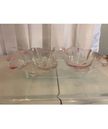 Vintage Pink Depression Glass Candy Dish/Nut Dish - £13.91 GBP