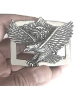 Sterling silver belt buckle flying eagle design .925 stamped - €301,34 EUR