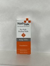 Nail Tek 2 Ridge Filler Foundation Therapy II Soft Peeling Nails.5oz COM... - $6.00