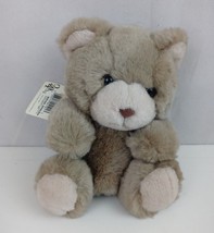 Vintage 1992  24K Polar Puff #4101 Todd The Teddy Bear 7&quot; Plush With Tags - £13.17 GBP