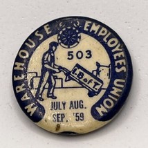 1959 Teamsters Warehouse Employees Union Workers Rights Political Politics Pin - £15.98 GBP