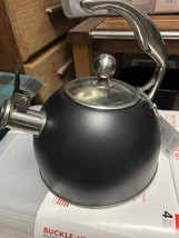 Viking 2.5 Quart Stainless Steel Whistling Tea Kettle - black Finish - $122.37