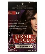 Schwarzkopf Keratin Color Professional Soft Black Permanent Hair Color - $24.70