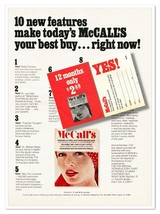 McCall&#39;s Magazine Subscription Vintage 1972 Full-Page Magazine Ad &amp; Mailer Card - £7.74 GBP