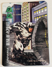 Marvel Overpower  Rhino  Universe Card 1995  Distributed by Fleer - £2.47 GBP