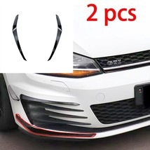 2Pcs  Front Bumper Lip Universal For VW MK7 GTI GTD Upper/Lower Canard  ABS Vala - £86.66 GBP