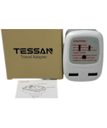 Israel Power Adapter Type H 3 Prong Grounded Travel Plug Adapter 2 USB Charger