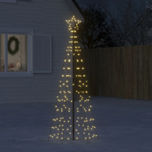 Christmas Tree Light with Spikes 220 LEDs Warm White 70.9&quot; - £54.05 GBP