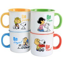 Peanuts Gentle Reminders Stoneware 4 Piece 21oz Mug Set in Assorted Designs - $1,847.88 MXN