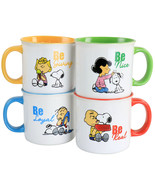 Peanuts Gentle Reminders Stoneware 4 Piece 21oz Mug Set in Assorted Designs - $97.49